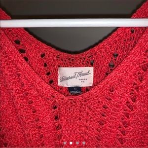 Red orange crotchet cami / cardigan ❤️🧡